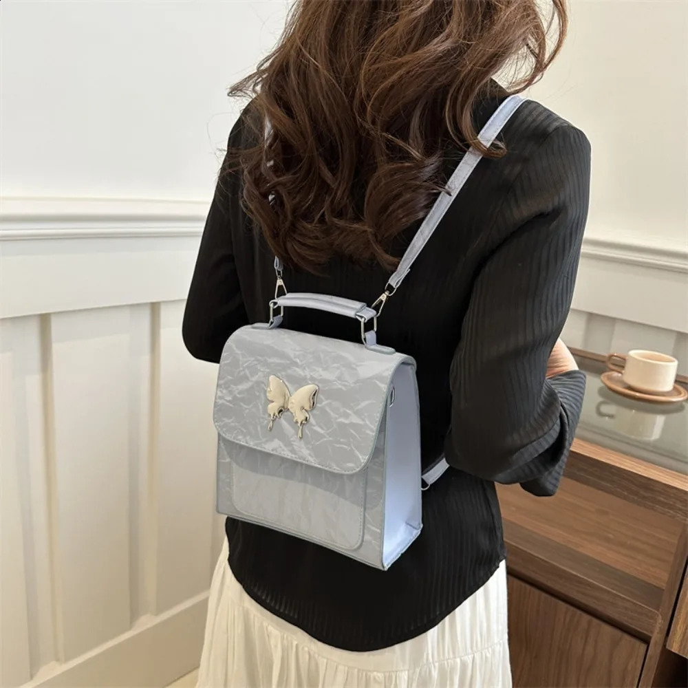 Fashion PU in pelle zaino femminile ad alta capapacità borse a tracolla a tracolla borse da scuola regolabile adolescente 240828z