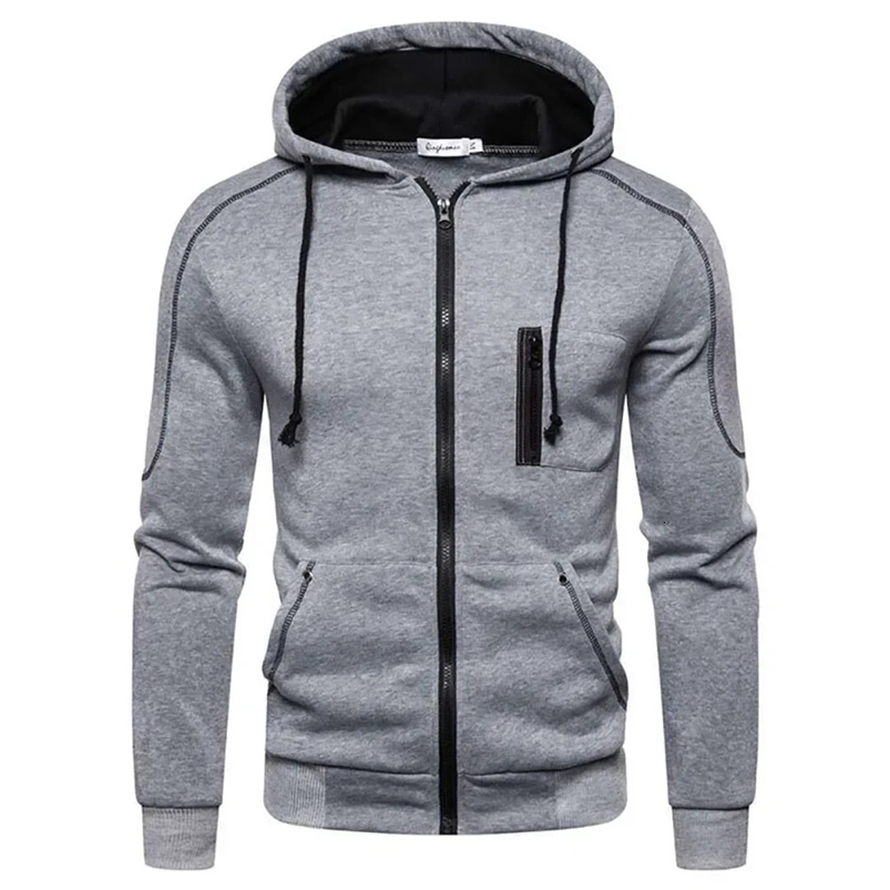 Sweat à capuche pour hommes à sweat à capuche à manches longues à manches à manches à manches longues Poulace de sport décontracté vêtements pour