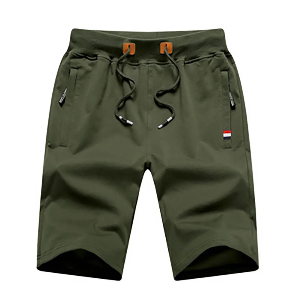 Mens Shorts Summer Breeches Cotton Casual Sweat Bermudas Men Black Homme Classic Clothing Beach Male 240826Z