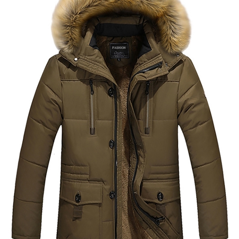 Traf Mens Casual Trend Version coréenne de la bouche du col en fourrure de raton laveur dans une veste de coton chaude et froide épaississant Y24