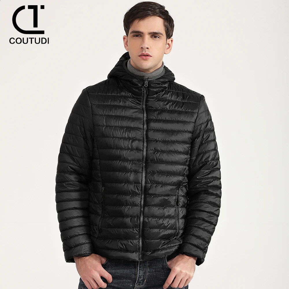 COUTUDILightweight Puffer Down Jackets for Men Warm Parka Windproof Coat Casual Outerwear Autumn and Winter Fashion 2024 240828