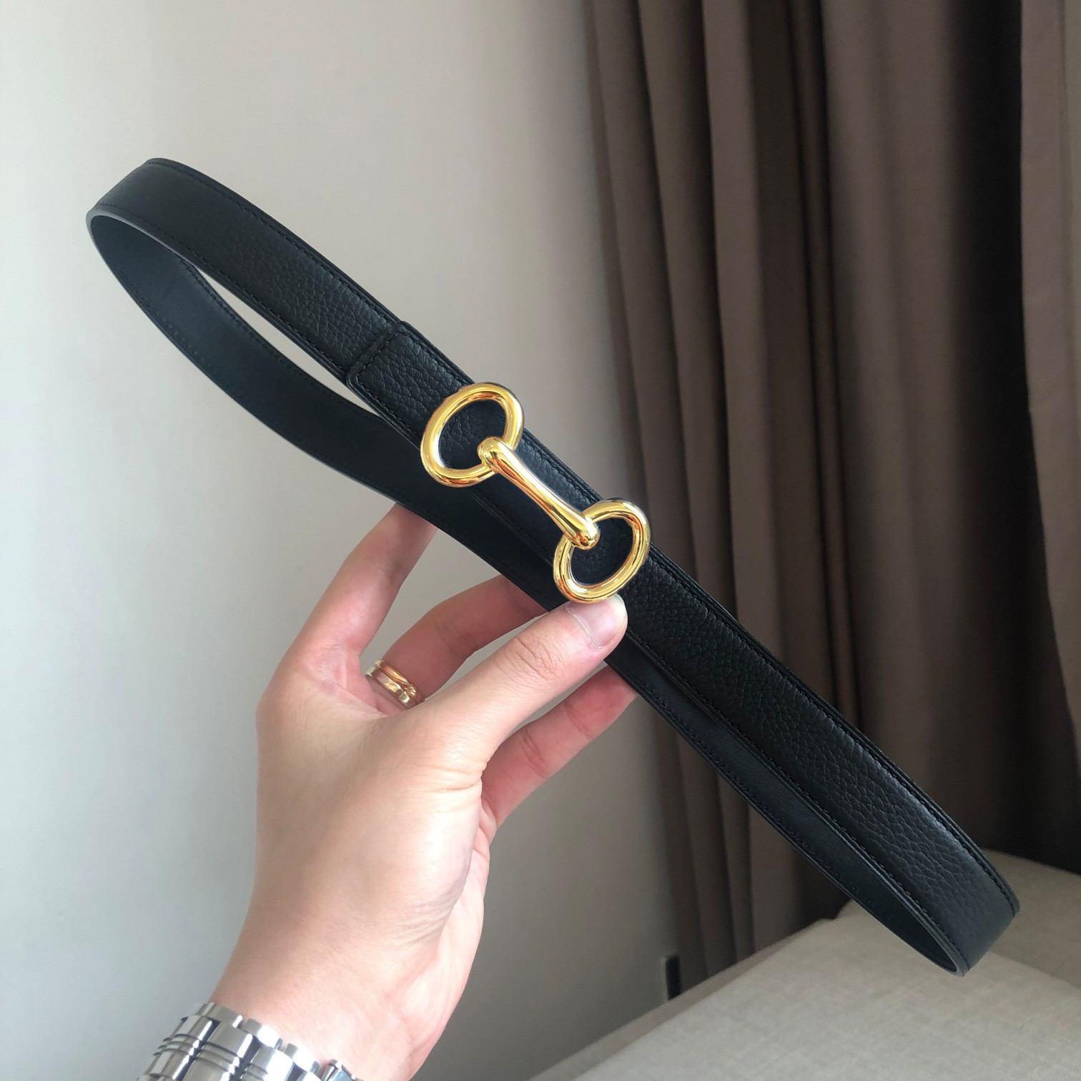2026newBelts For Women Designer width 2 4cm belt high quality genuine leather Geometric buckle pink bule black white gray brown 6 colour Womens R