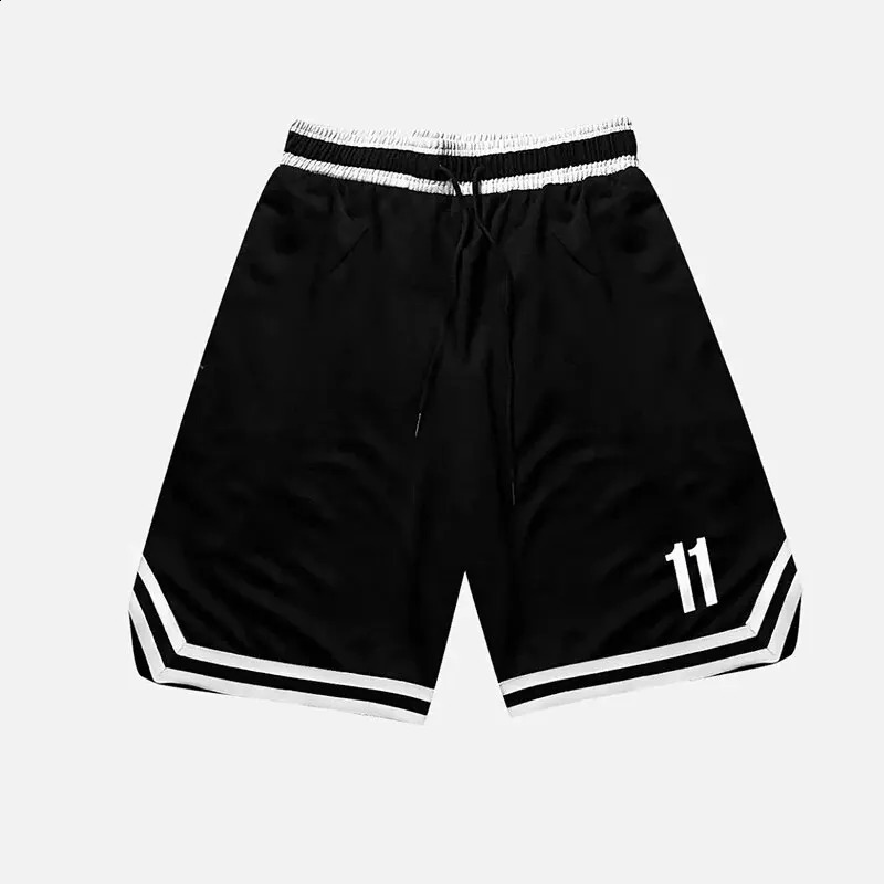 Mens 2024 Summer Fashion Classic Number 11 Solid Colour Breathable FiveMinute Shorts Sports Comfortable Leisure Pants 240826Z