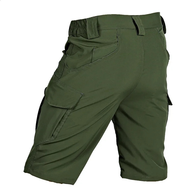 Urban tactical casual shorts mens waterproof and wear-resistant cargo pants mens summer shorts quick drying multi pocket Trousers S-4Xl 240828