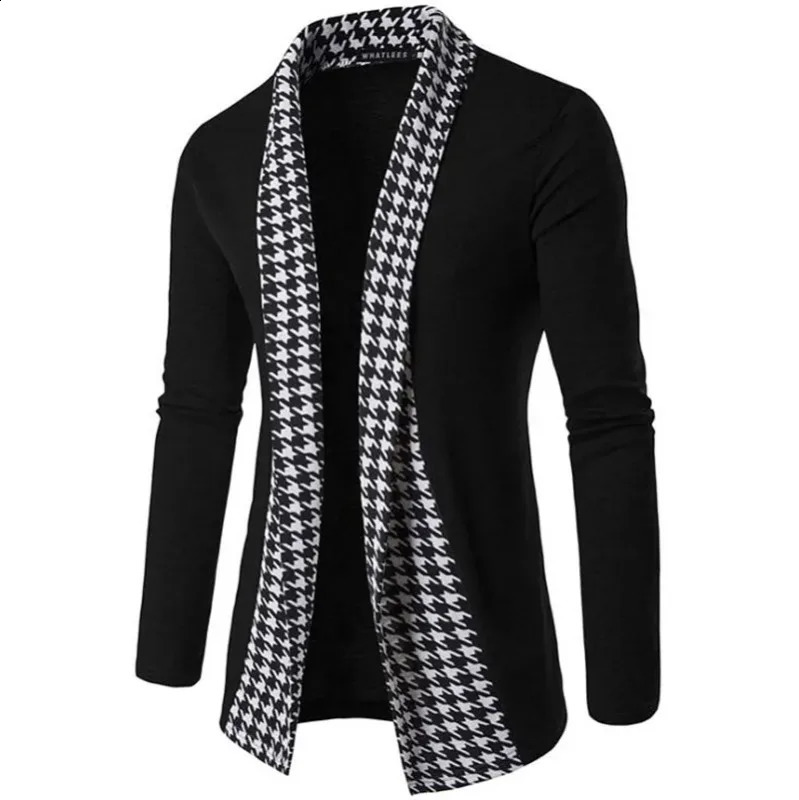 autumn and winter classic cuff knitted cardigan wool sweater mens sweater high-quality mens knitted jacket mens knitted top 240828