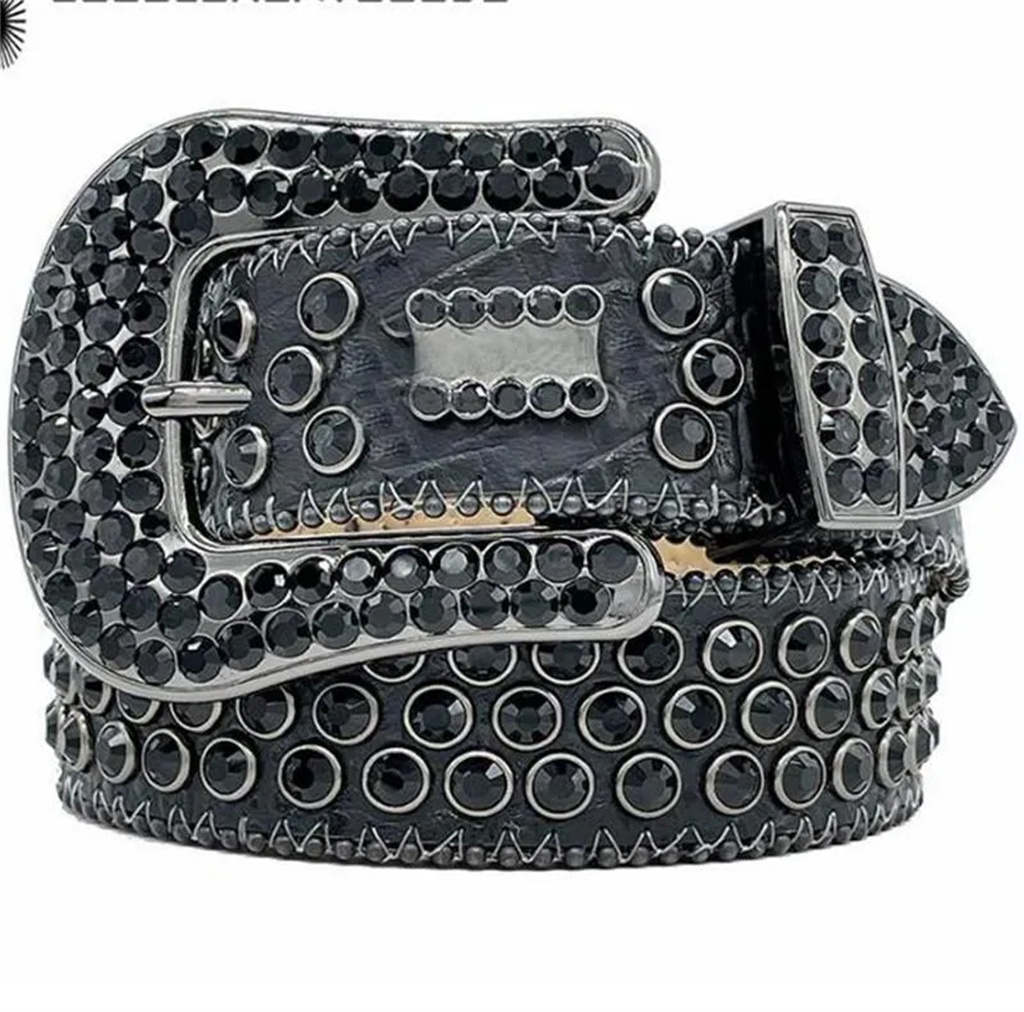 Top Quality Designer Belt Belts for Men Women Shiny diamond belt Black on Black Blue white multicolour with bling rhinestones as gift-image-905294866