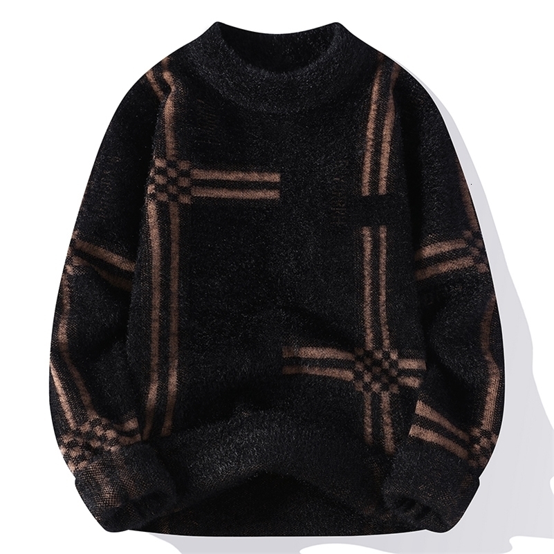 Pull masculin en cachemire de mode d'hiver de haute qualité et pull masculin confortable pull d'épaisseur et chauffeur pour hommes 240829