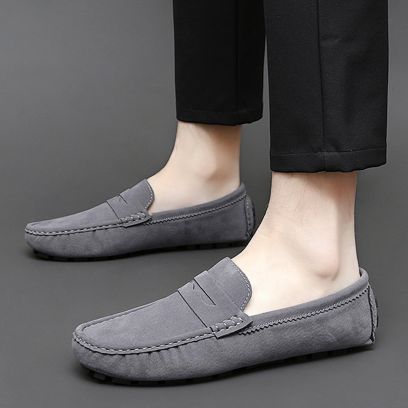 Designer Fashion Mens Femmes conduisant Boat Man Peas Slip-on Slip-On Locs mocassins Moccasins Casual Leather Chaussures pour hommes Abdd