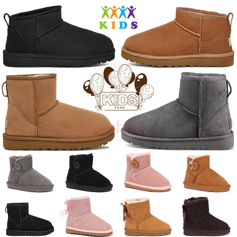 Big Kid Shoes Classic Mini Boot Kids Tasman Tazz Designer Boots Woman Pink Winter Toddler Baby Boys Girls Snow Boot Children Platform Enfant Infa