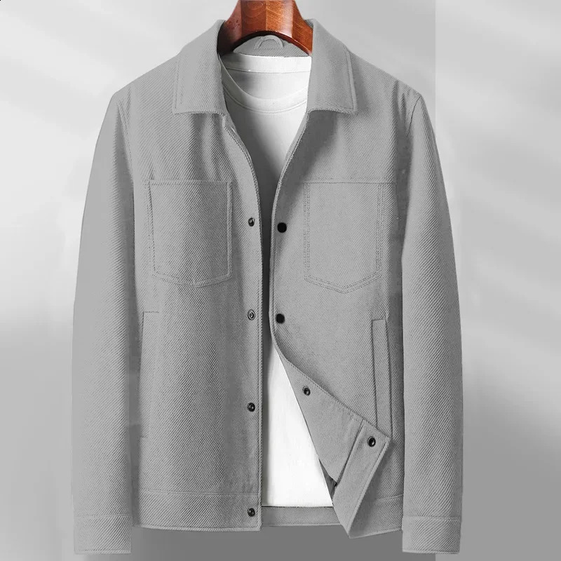 Automne Mens Cropped Blazer Blazer Casual Workswear Style Veste pour les jeunes hommes d'âge moyen 240829