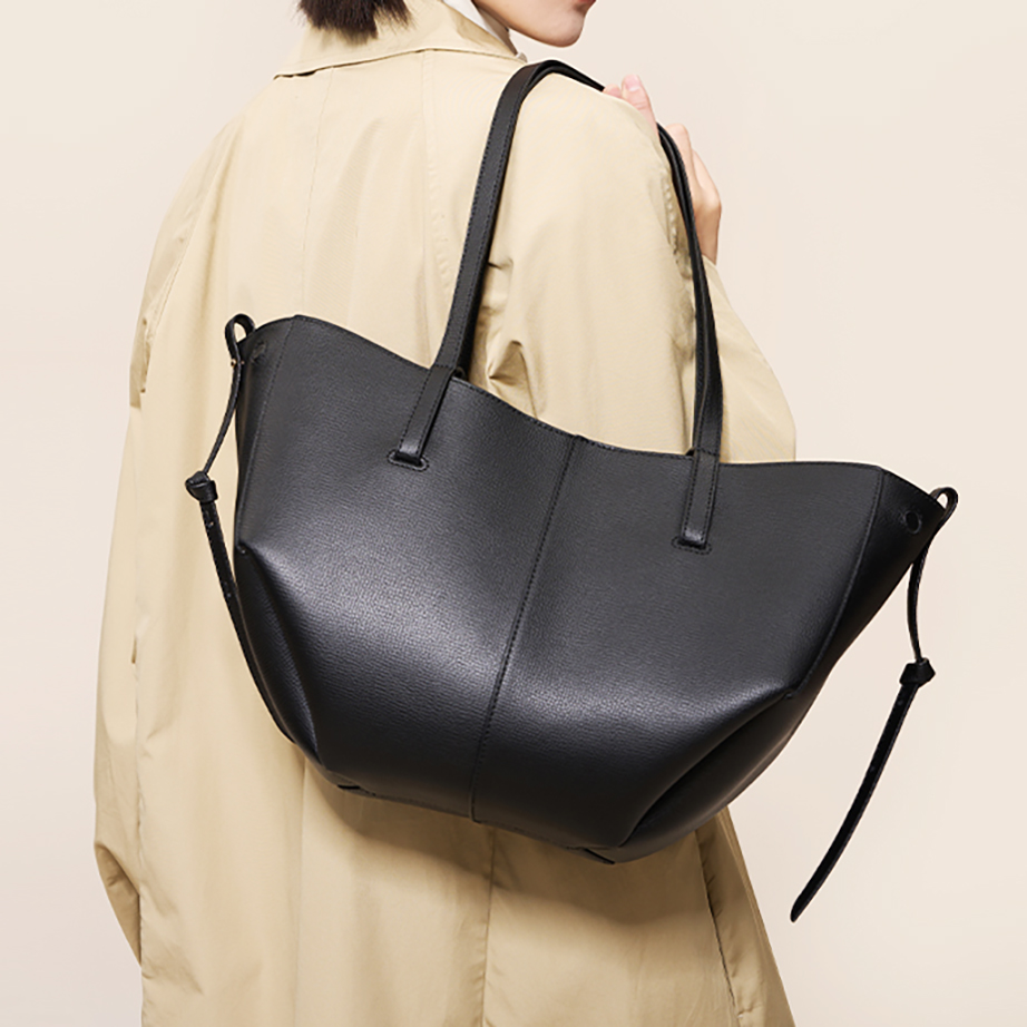 Cyme France Hot SellingTote bags Designer bag Half-Moon Underarm Handbags Litchi Lychee Grain Calf Leather High Quality Fashion Large Capacity Bl-image-863867902