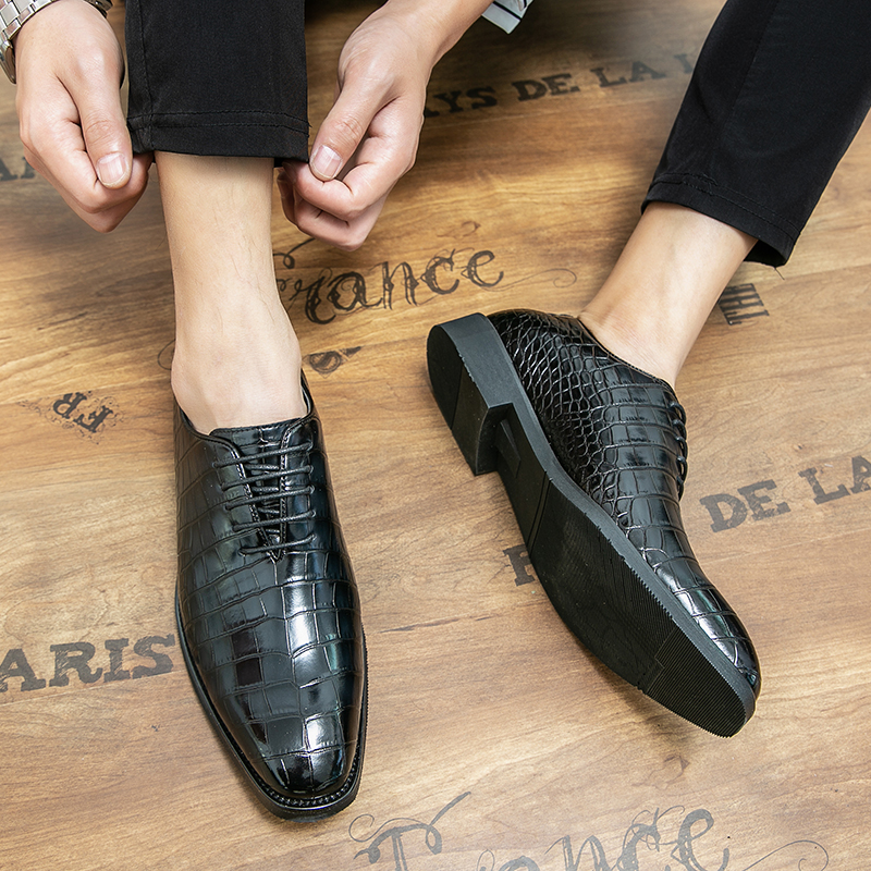 New Designer Mens Patent Leather Red Black Dress Casual Suit Italian Derby Loafers Formal Business Footwear Shoes 731c