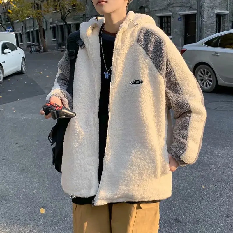 Mens Winter and Autumn Warm Jacket Fashion Mens Faux Fur Jacket High-end Faux Mink Fur Jacket with Lapel Collar Coats F53 240829