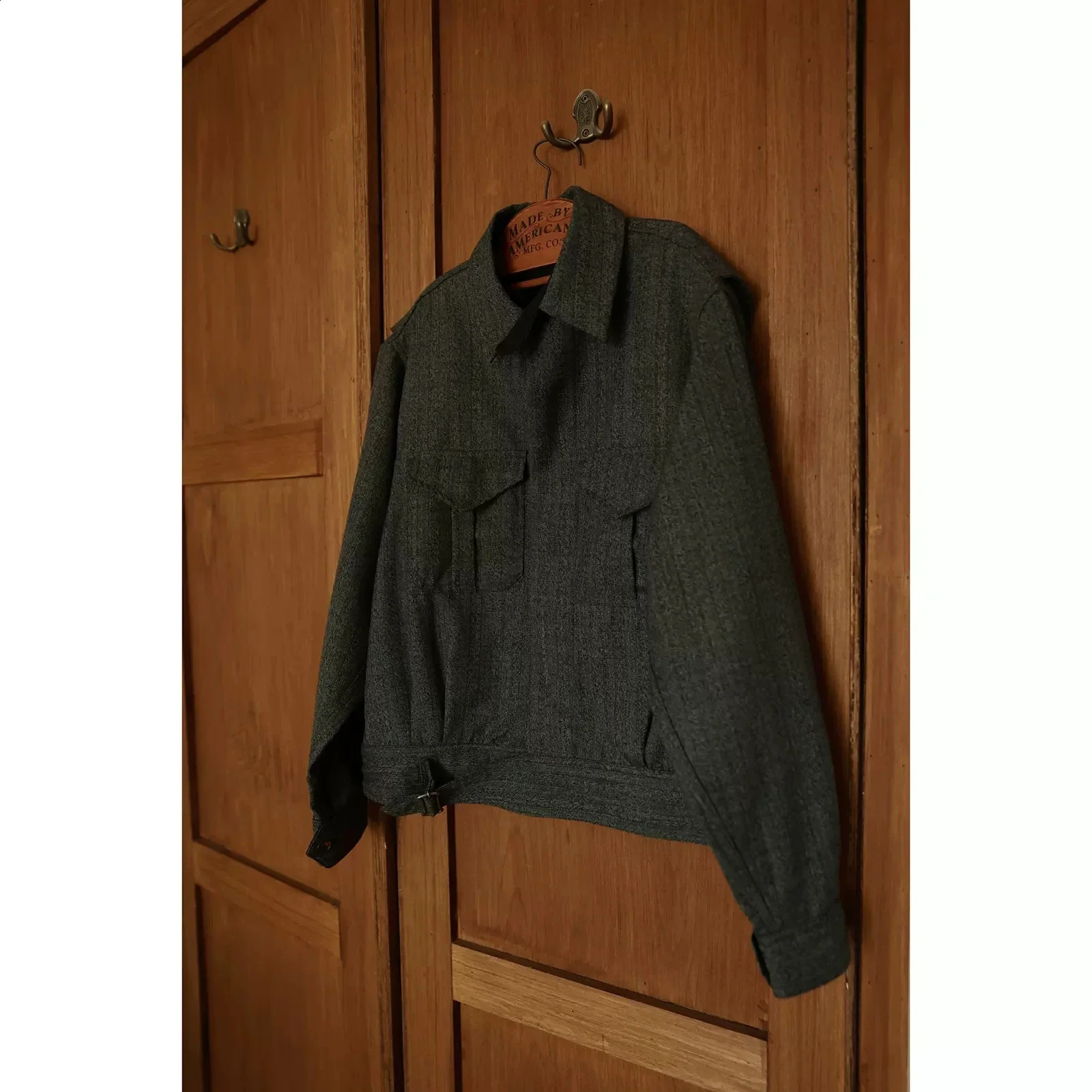 Second order P37 battle suit jacket traditional style mens short wool coat 240830