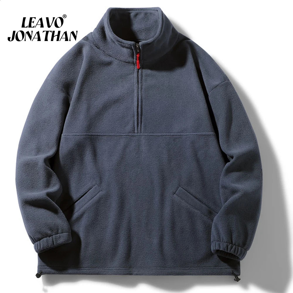 Poule d'automne en laine polaire d'hiver pour hommes Couple d'automne au vent et pull à fermeture éclair chaud de haute qualité supérieure à ferm