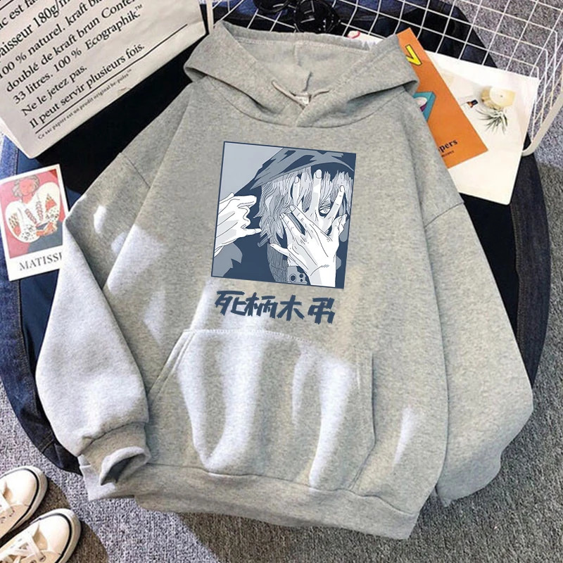 anime Shigaraki Tomura Printed Pullover fashion womens hooded sweatshirt long sleeved casual hooded sweatshirt 240830