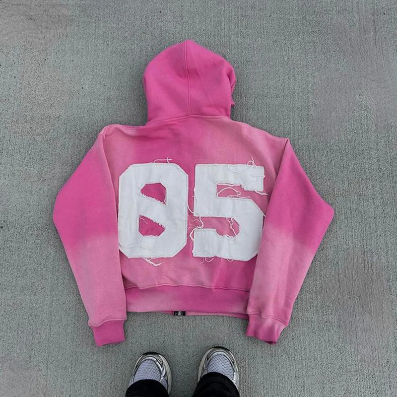 Millennial American retro Harajuku Y2K patch decoration mens hoodie punk emo rock hip-hop aesthetic sweatshirt casual streetwear 240829