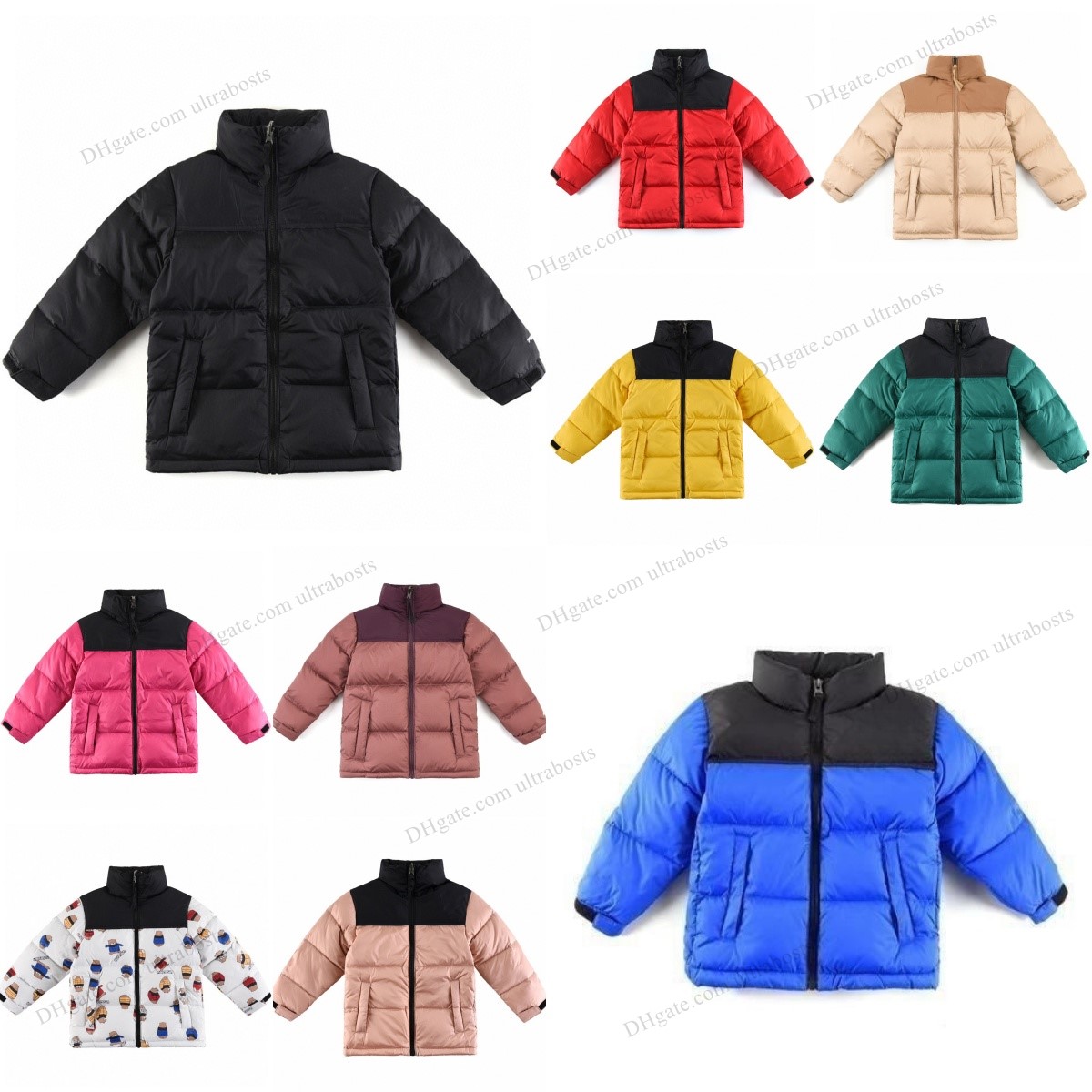 Designer Kids Down Jackets Boys Coats Toddler Clothes Girls Parkas Winter Children Youth Classic Outdoor Warm Thick Clothing Zippers Tops Outwear-image-851454470
