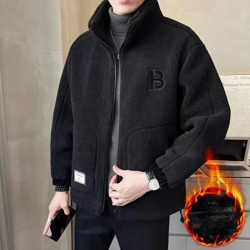 Veste en velours en velours épais d'automne et hiver