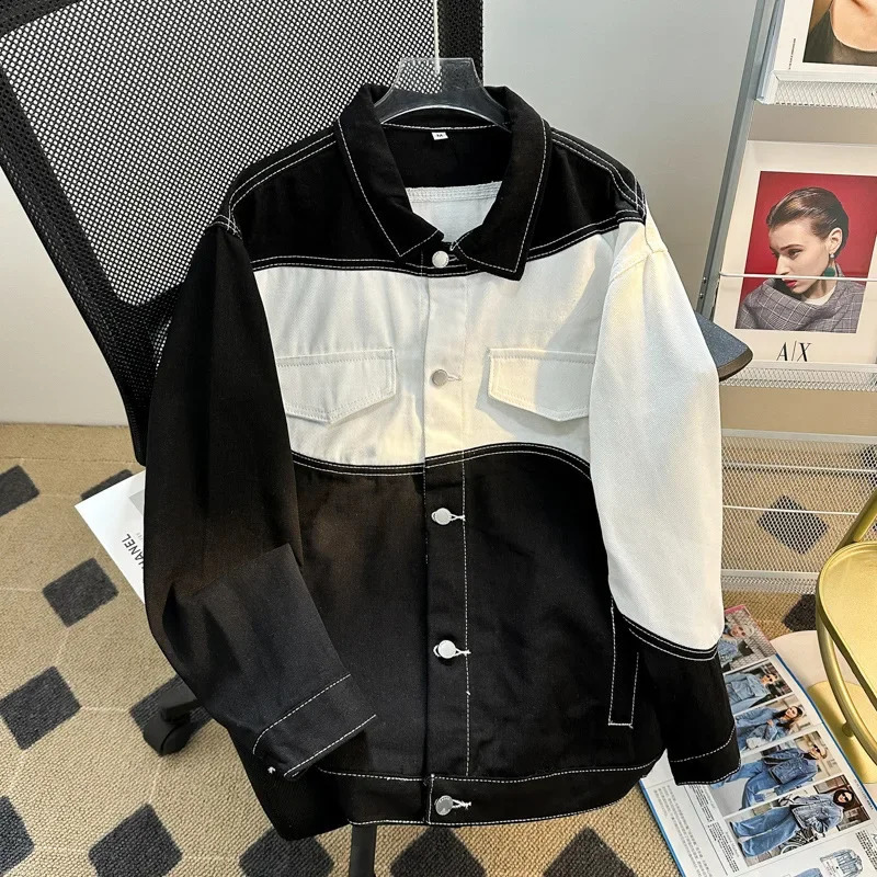 Veste de rue High Street de style coréen pour hommes Ins Spring automne HARAJUKU Style Hong Kong Veste 240830