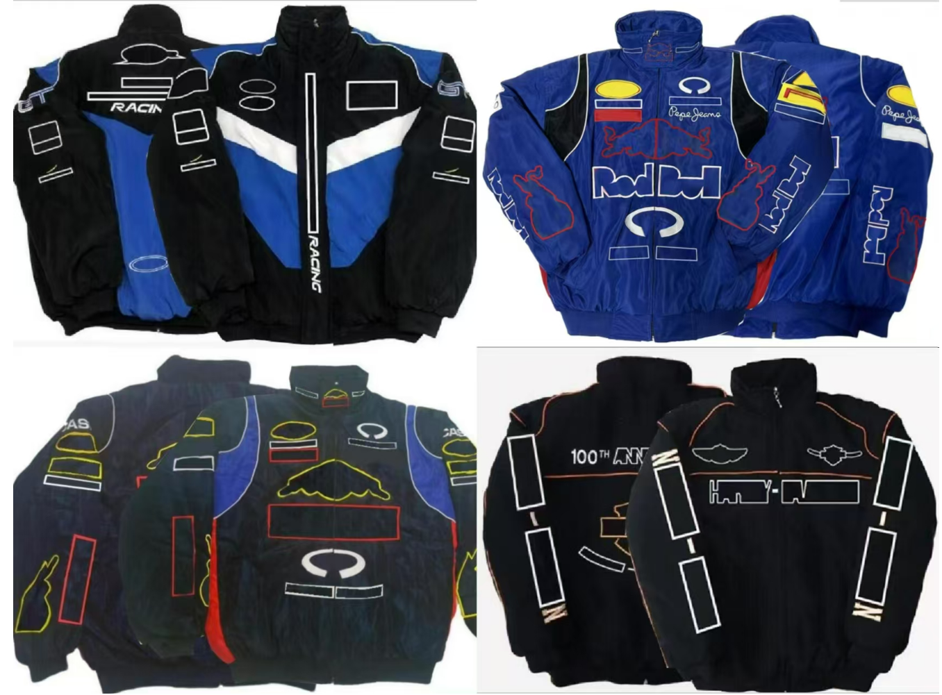 F1 racing suit new full embroidered logo team cotton padded jacket spot sale-image-726603586