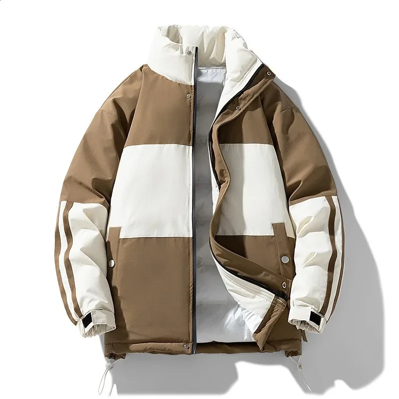 Winter Mens Parkas Thick Cotton Jacket Unisex Couple Cotton Jacket Mens Coat Cotton Jackets Coat Men Winter 240830
