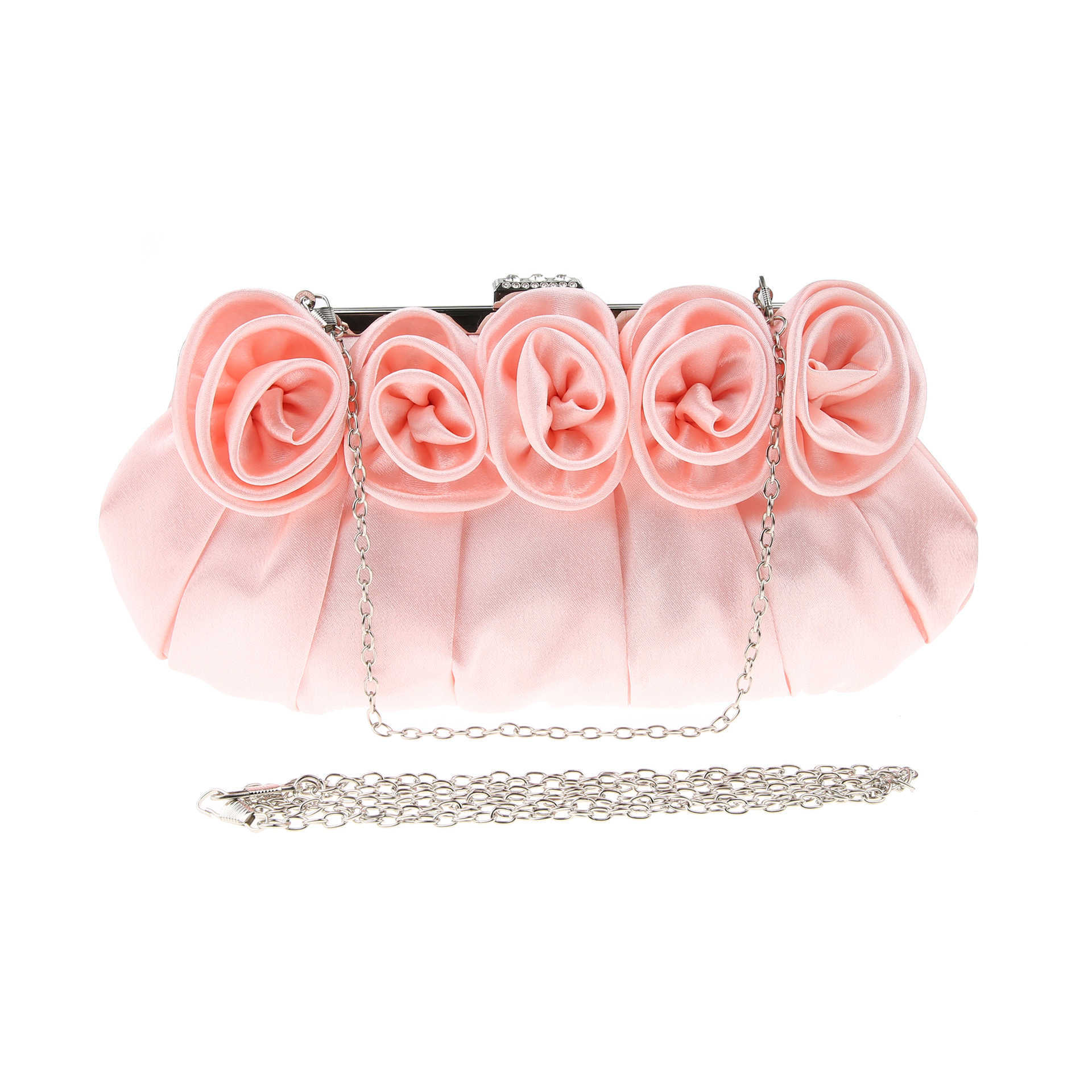 Evening Bags Clutch Dimensional Flower Bag Silk Hand Held Chain Crossbody bags Women s Handbag 240831