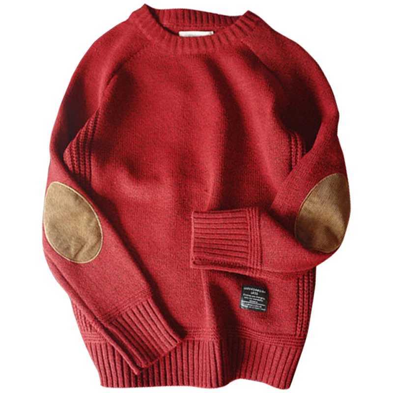 Autumn Fashion Casual Loose Thick O Neck Wool Knitted Oversize Harajuku Streetwear Knitwear New Men Pullover Sweater S2609182Q1I