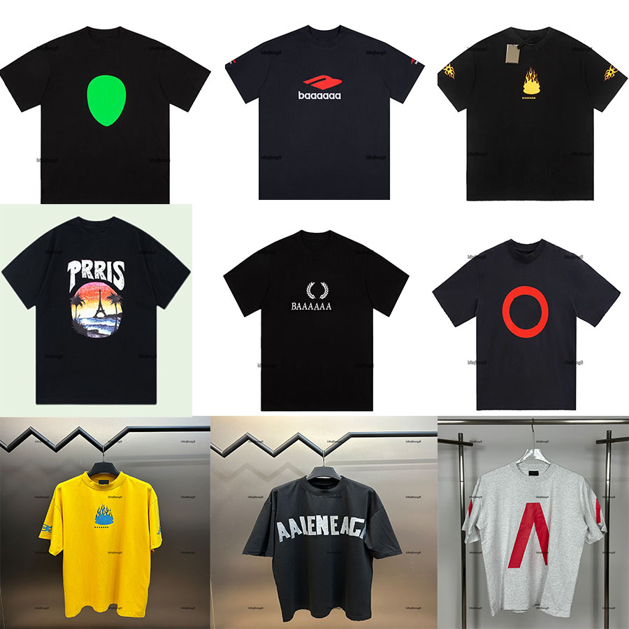Designer Men's Tees&Polos New Tape Type T-shirt In Front And Embroidery In The Back Polar Style Summer Wear
