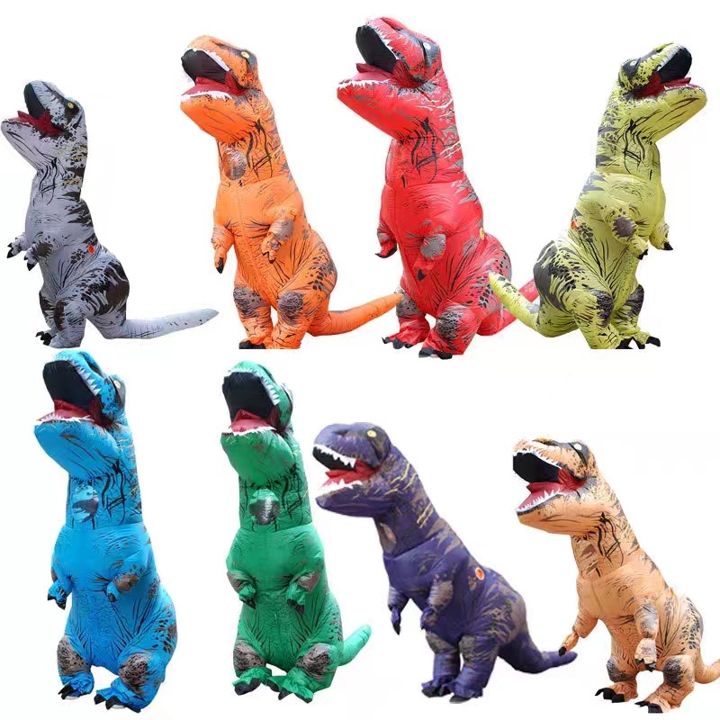 Dino-Might! Tyrannosaurus Rex Inflated Suit for Halloween Parties and Stage Productions-image-1016029246