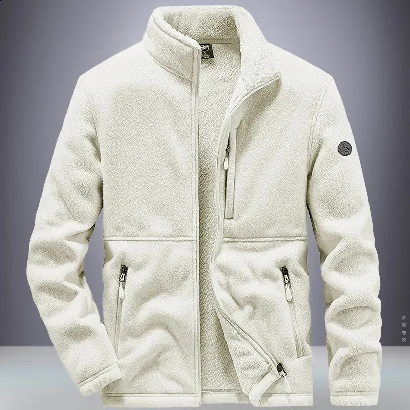 Mens winter jacket trend of adding wool and thick sheepskin jacket outdoor sportswear oversized jacket 240830