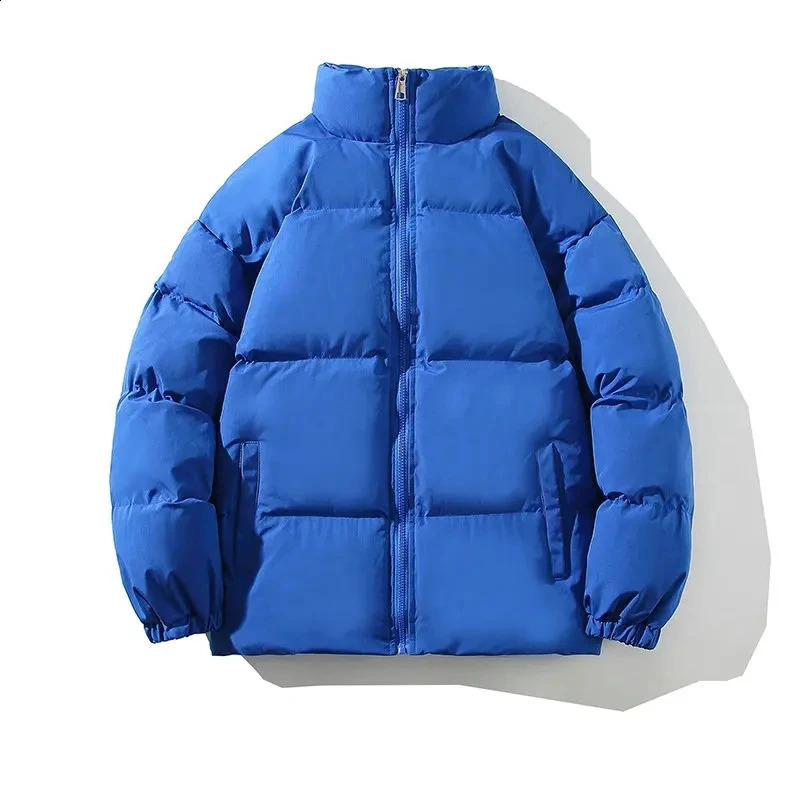Y2K Veste d'hiver surdimensionnée Men de parkas épaississeur de manteau chaud mens collier collor couleur décontractée parka occasionnelle femme