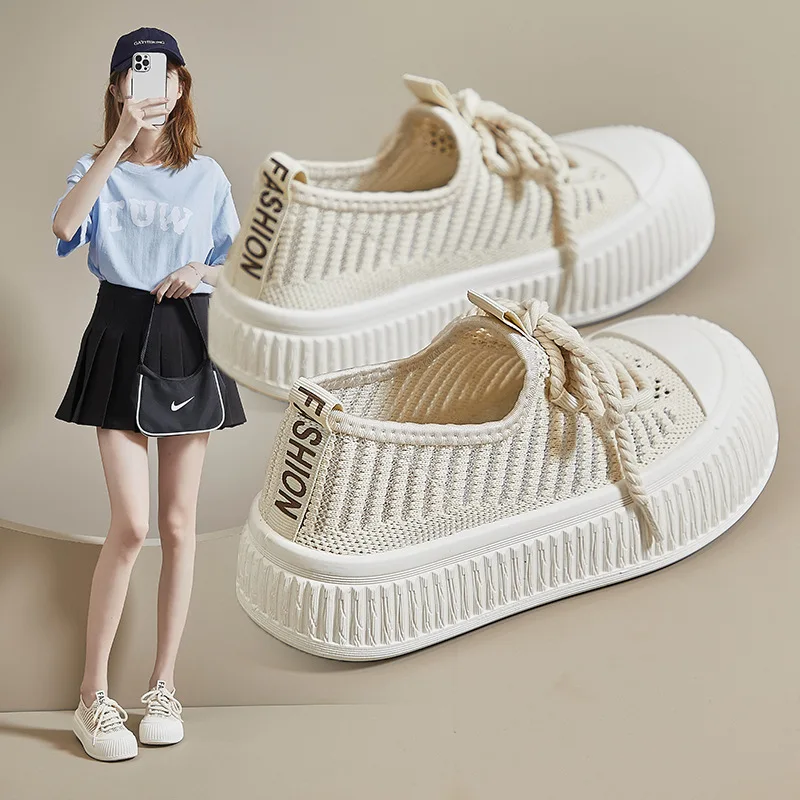 atillas Mujer Korean Version Breathable for Sneakers 2025 Summer New Student Walk Casual Board Wom e9a6