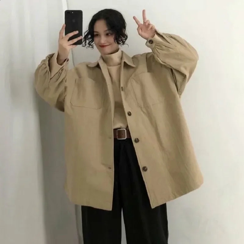Hiver Vintage Veste décontractée Style coréen Version coréenne pour femmes