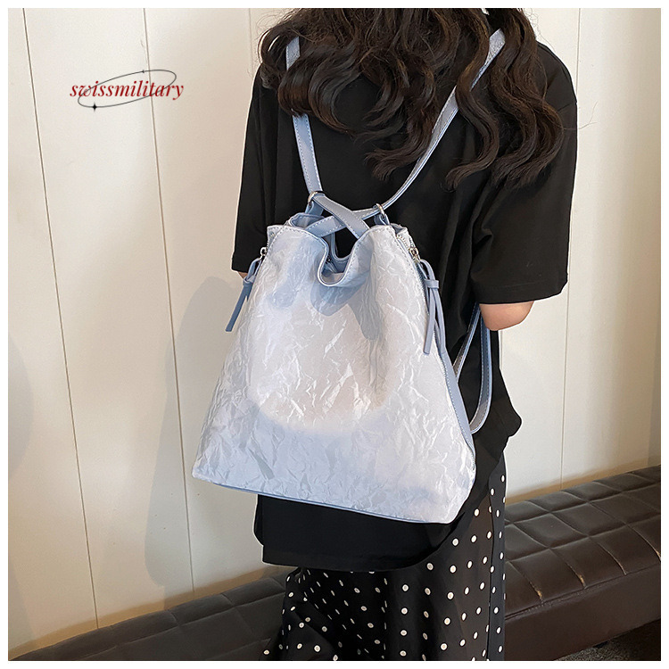 Nouveau sac suisse avec un sac fourre-tout à grande capacité, épissage de crack glaciaire à la mode, sac à dos coréen de niche coréenne # 32