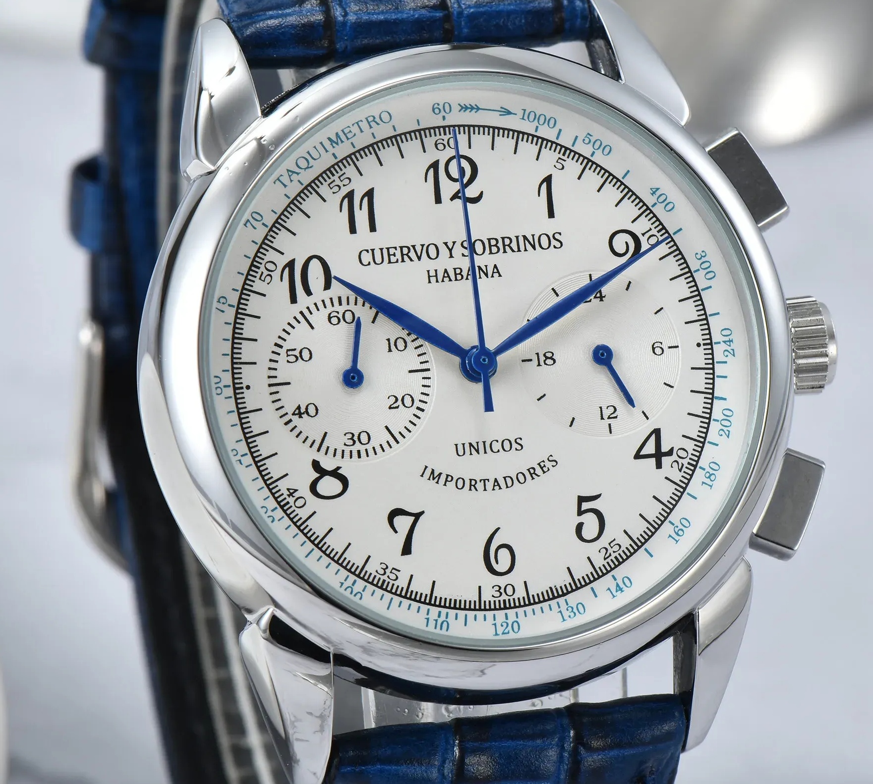 CYS-Historiador Montre homme chronographe multifonction luxe cuir classique étanche quartz sport verre saphir