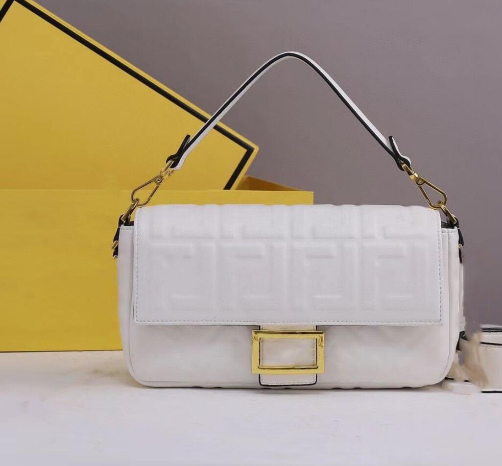 7A handbag woman baguette large capacity new F logo bag designer imported cowhide 2023 clamshell