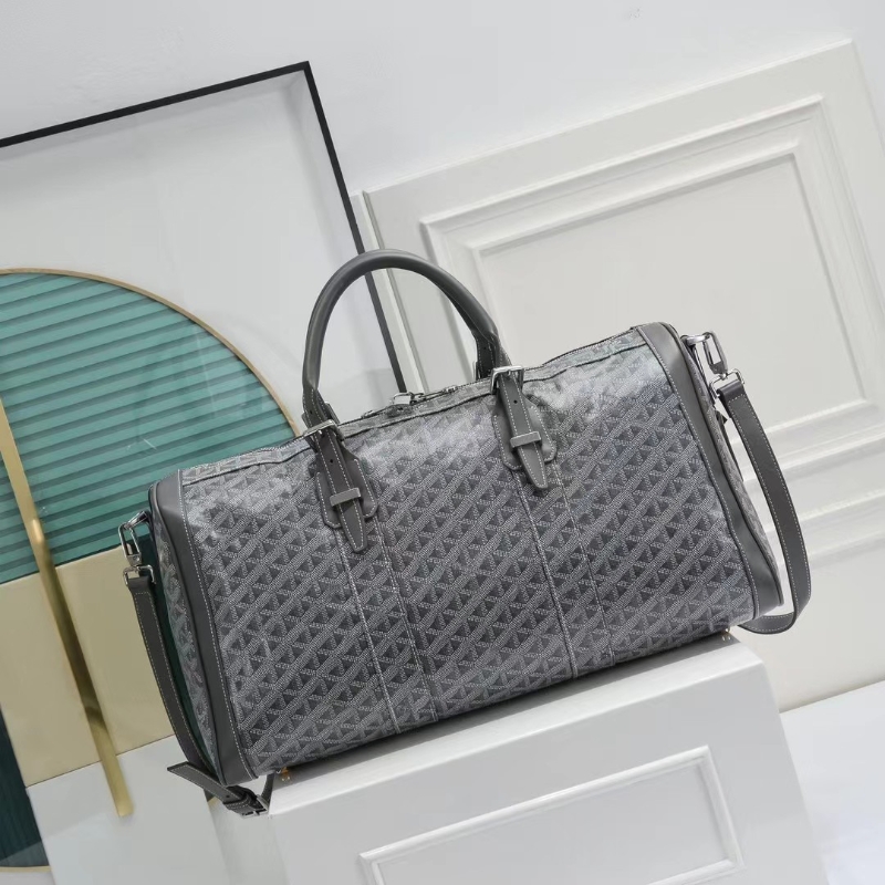High quality large capacity duffel bag Chain Travel bag Outdoor leather polyester plain stripe lettering oversized universal designer duffel bag-image-748520852