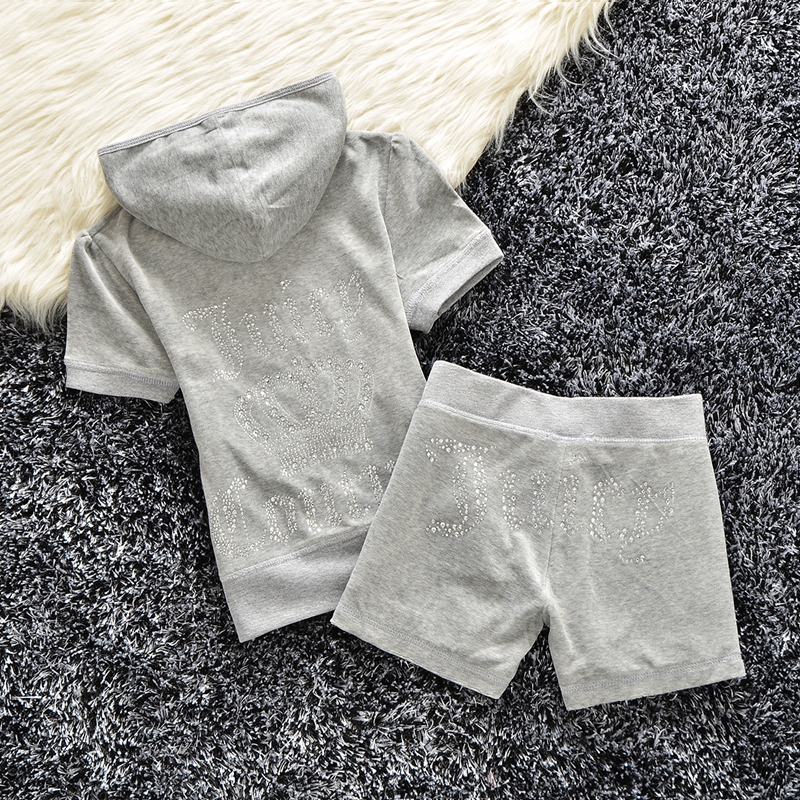 Juicy Couturelys Tracksuit Shirt Fashion Women Designer Two Piece Sets Shorts Tracksuit Summer Brand Suit Tracksuits Shirts Juicy Coture Track Short