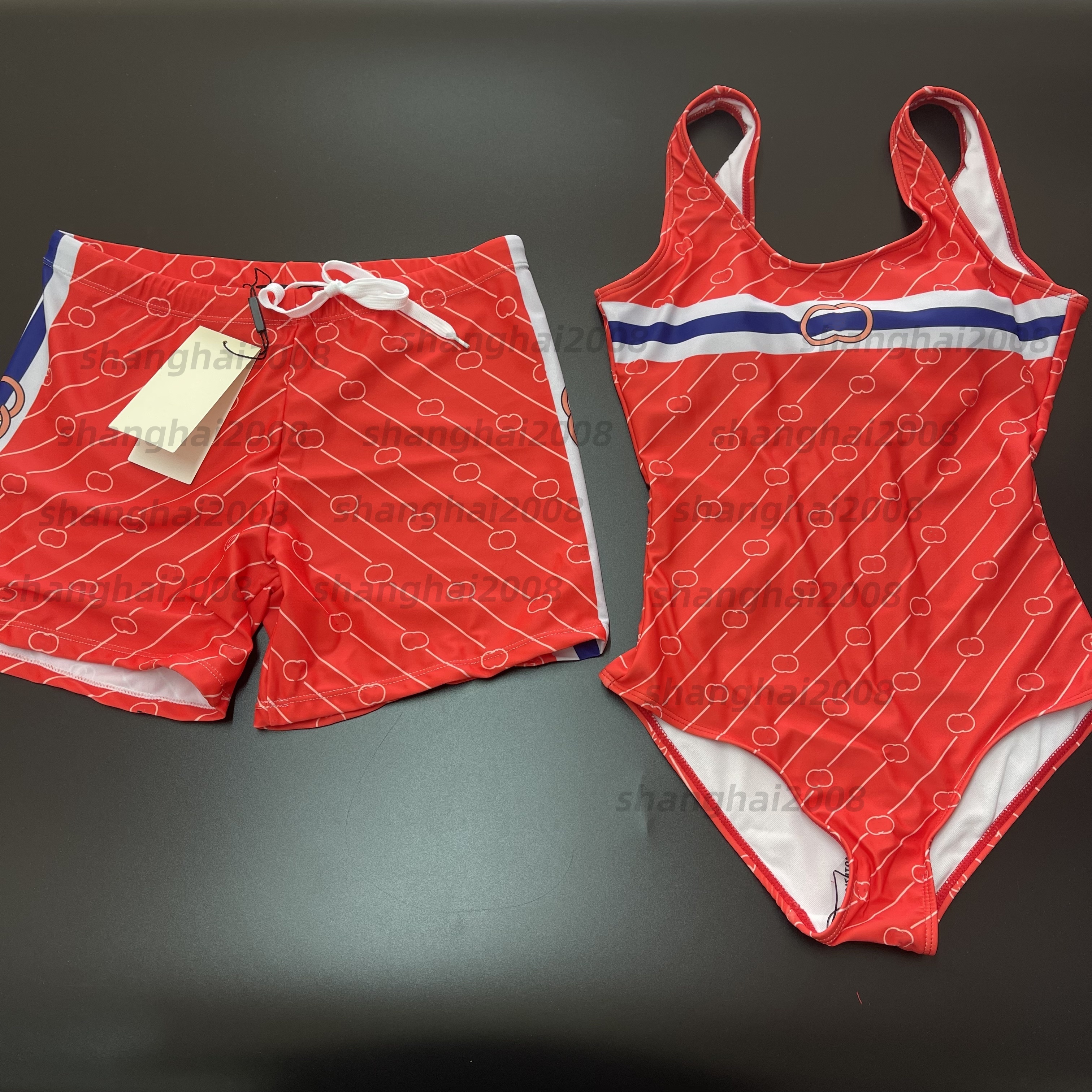 HIS HERS Classic Swimwears Designer Beach Shorts Ladies Bikini Printed Bathing Suit Outdoor Summer Beach Swimming Wear Set-image-947118879