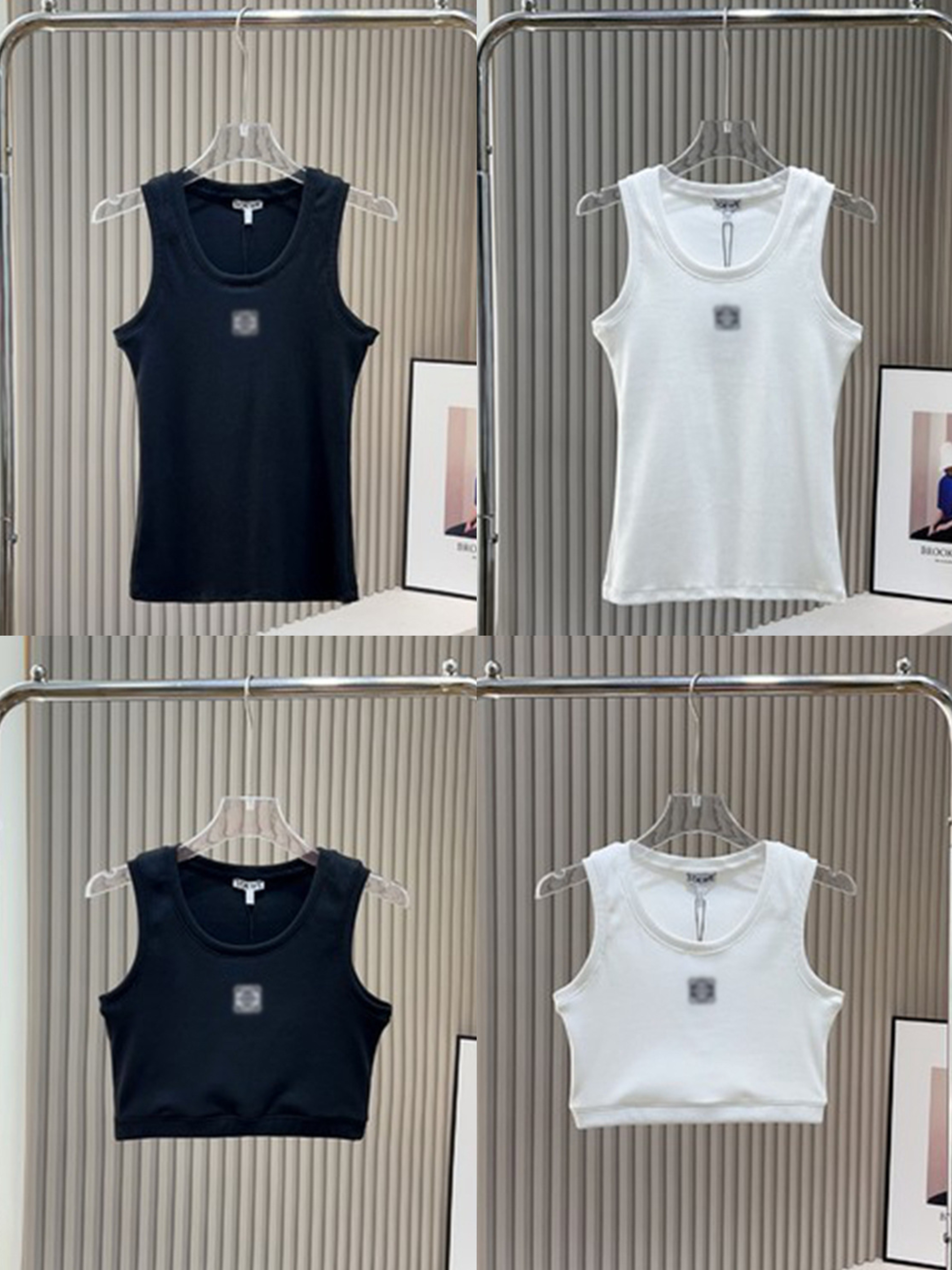 9 days delivered Embroidery Knit Tank Designer Womens Clothes Short Sleeve Top Paris Women Vest over Size T Shirt Bronzing Button Printing Letter Fe