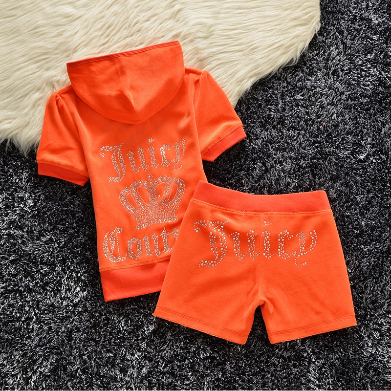 Juicy Couturelys Tracksuit Shirt Fashion Women Designer Two Piece Sets Shorts Tracksuit Summer Brand Suit Tracksuits Shirts Juicy Coture Track Short