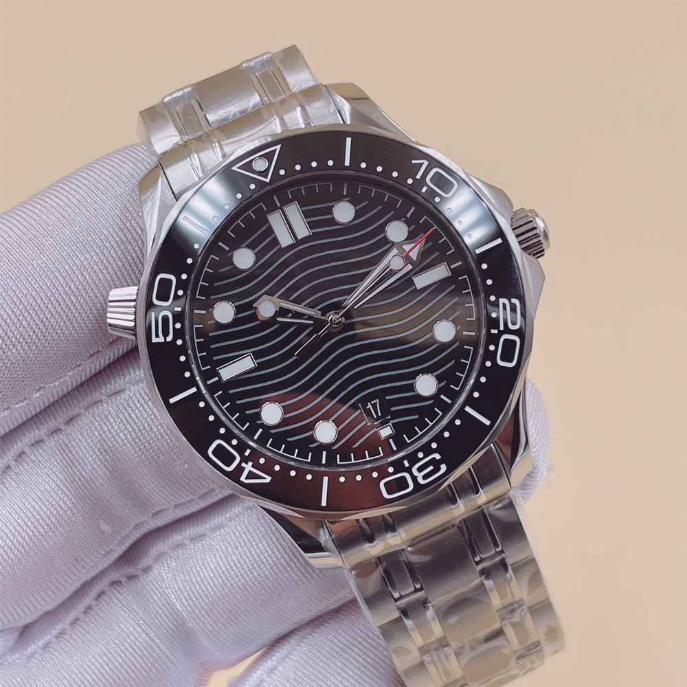 U1 Free 41MM Automatic Mechanical Outdoor Mens Watches Watch Black Dial With Stainless Steel Bracelet Rotatable Bezel Transparent Case Back Sapph-image-947670200