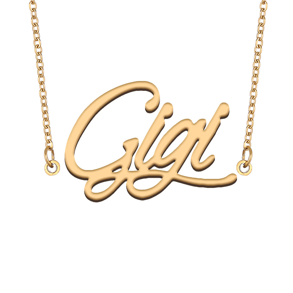 Gigi Name Necklace Custom Nameplate Pendant for Women Girls Birthday Gift Kids Best Friends Jewelry 18k Gold Plated Stainless Steel-image-607090283