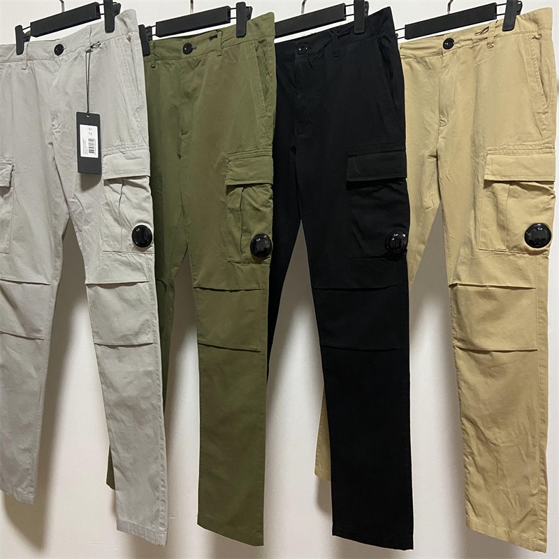Pantalon de Cargo Teint en Pièce Pantalon à Poches Tactique Homme Extérieur Noir Gris Kaki