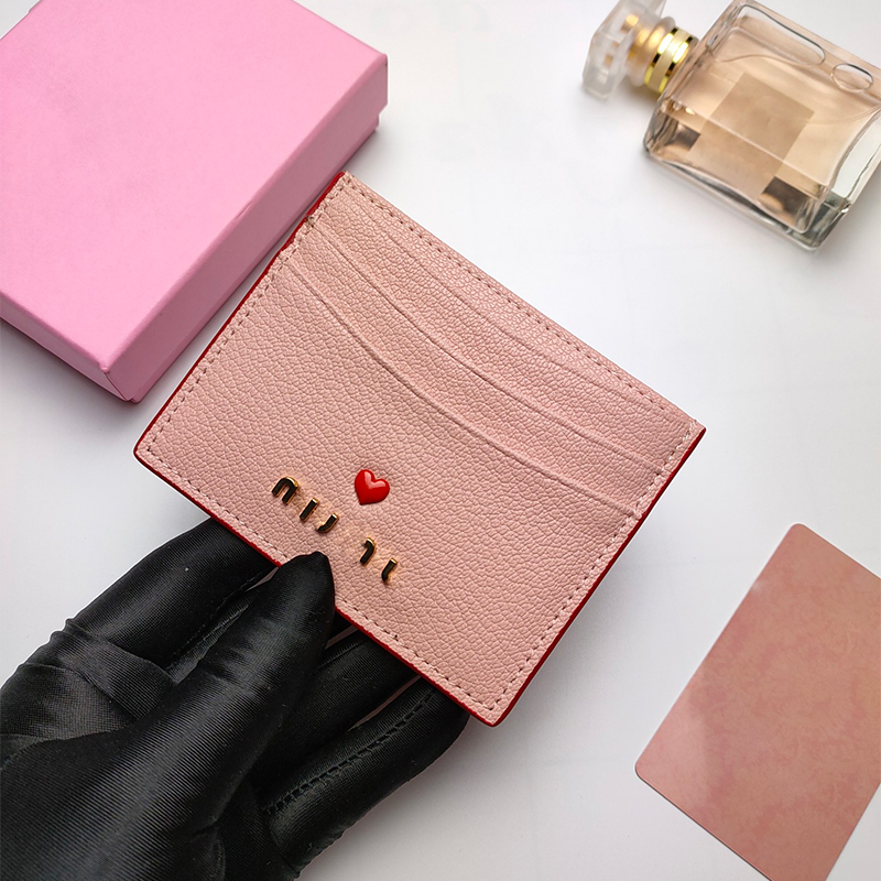 Designer card holder Leather Mini Short Wallet Cardholder Luxury genuine leather coin purse women wallet card holder Key Ring Credit Luxury desig-image-948000919