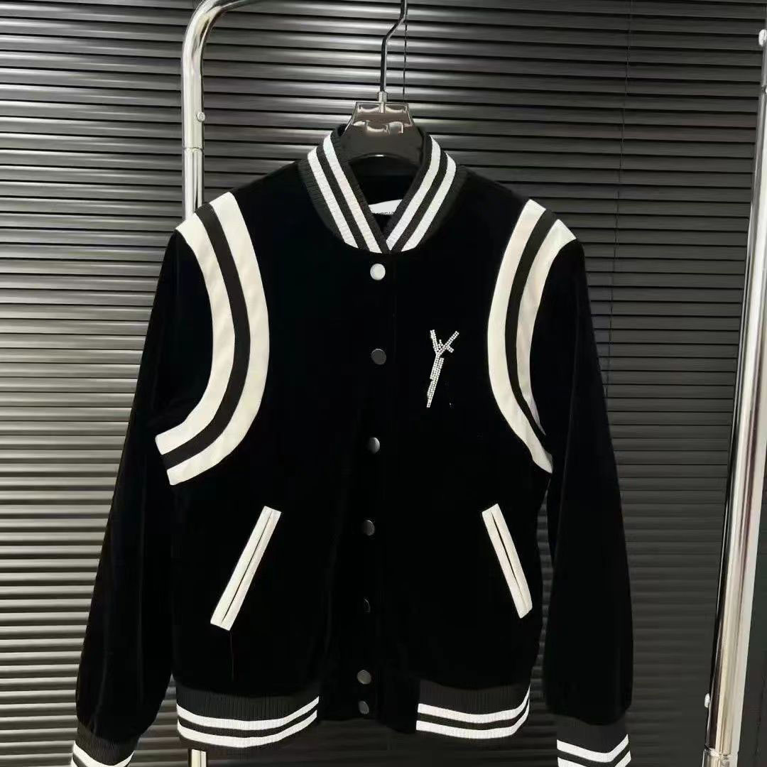 Man Woman Jacket Coat Unisex Coats Designer Budge Outwears Embroidery Beads Sleeves Jackets Streetwear Tops Asian Size S-5XL-image-948046356