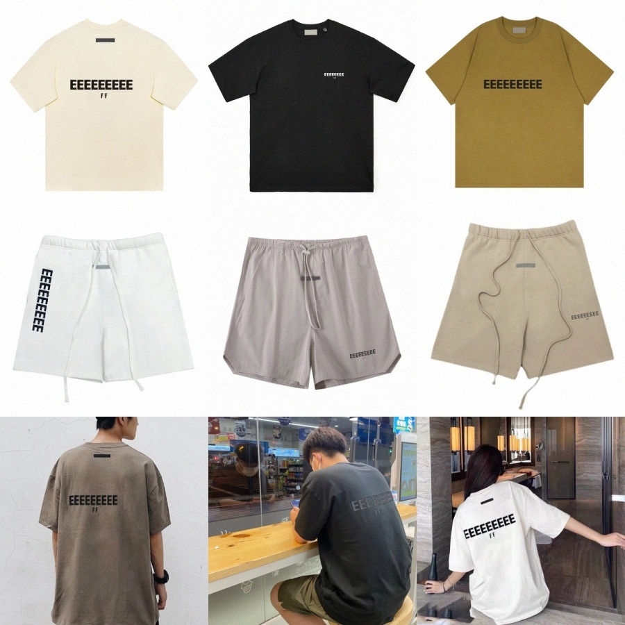 Designer Shirt Mens T Shirt Casual Tee Tshirt ess shirt Short Sleeve tees 1977 Cotton Letter Print Tshirts Tees clothing Shorts Pants T-Shirt US-image-948407652