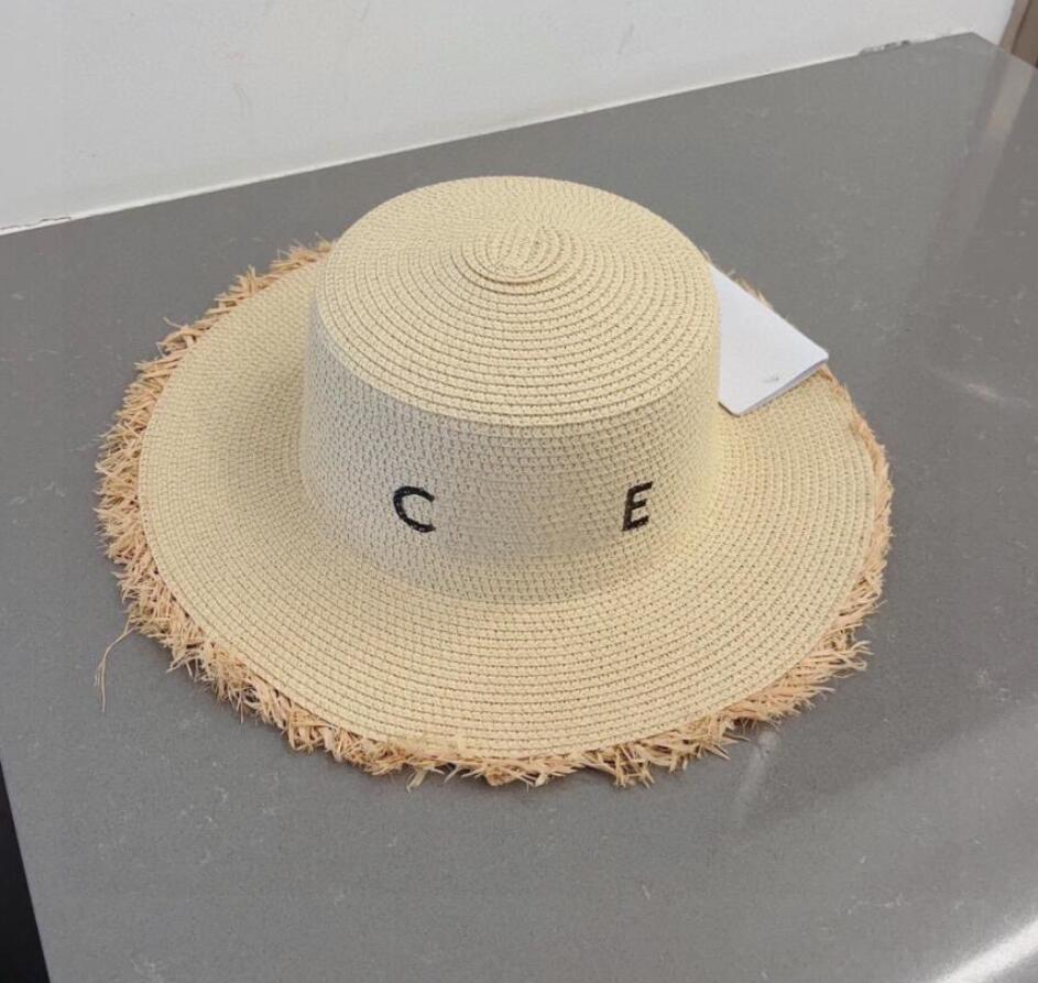 Spring Summer Breathable Straw Hats For Women Fashion Casual Hat Outdoor Concave Top Travel Hats Beach Sun Hat-image-901740305