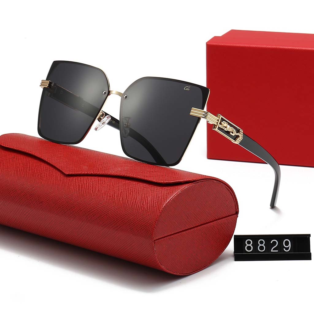 Women sun glasses Fashion outdoor Timeless Classic Style Eyewear Retro Goggles Sport Driving Multiple style with box Traveling Sunglass Black Gre-image-948492845